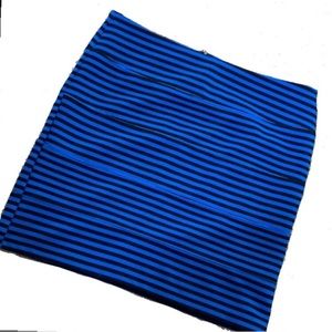 Victoria’s Secret Pink Blue and Black Striped Skirt